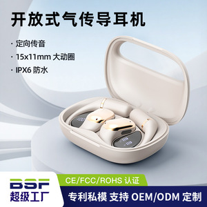 Ows Hang Ear Wireless <b>Bluetooth</b> Earphones Type C Charging IpX6 Waterproof Sports Running Touch Control - Product Image 4