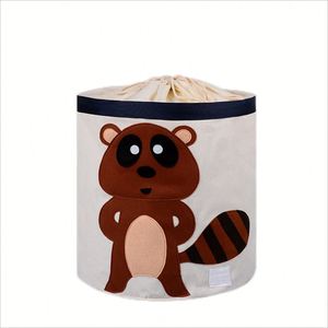 ตะกร้าผ้าพับได้ ผ้าแคนวาส สำหรับจัดเก็บของเล่น เด็กชาย เด็กหญิง - Product Image 6