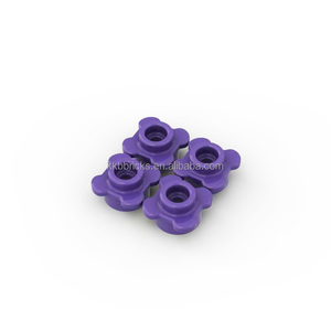 教育玩具 1 公斤 ABS 塑料圆板 1 X 1 带花边（4 个花柄/花瓣）经典积木 DIY 零件 编号 33291 - Product Image 6