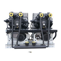 Booster industriel 30/40 Bar Compresseur à piston à gaz à piston Machine à courant alternatif électrique Haute pression