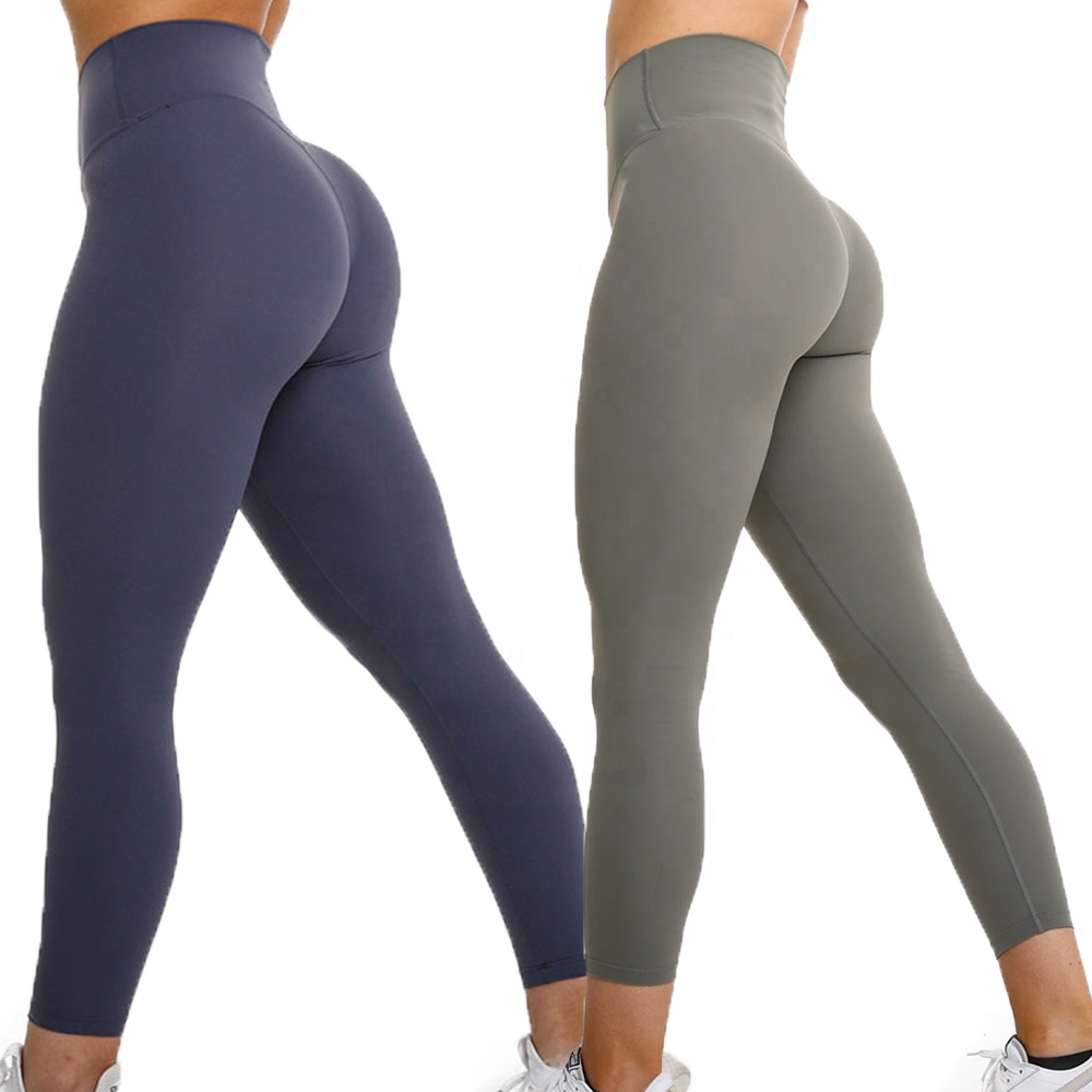 Wholesale Custom Sports Scrunch Butt Seamless Yoga Pants Fitness Gym High Waist Butt Lifting Wicking Running Leggings For Women