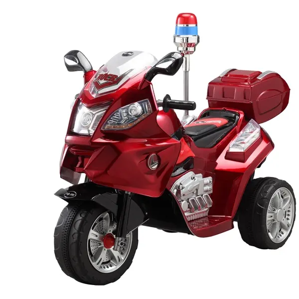 Schattige Kinderen Elektrische Motorfiets Politie Alarm Licht Elektronische Kids Motorfiets