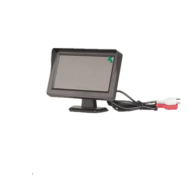 Monitor Hitam 4.3 Inci Layar HD Otomotif LCD TFT Resolusi Tinggi Warna