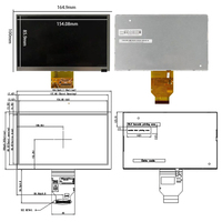 Panel LCD Innolux AUO 7'' 800*480 DJ070NA-03J Layar Industri Modul LCD 7 Inci