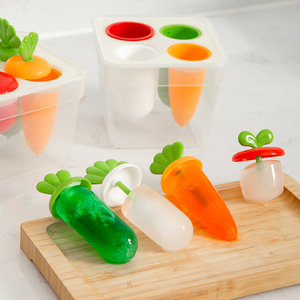 <span class=keywords><strong>Mini</strong></span> fabricante de paletas de helado de verano ecológico de alta calidad, molde de madera reutilizable de fácil liberación, plástico con forma de cubo de Gel de sílice PP - Product Image 1