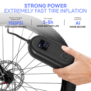 Richtek Luft kompressor DC 7,4 V DC12V 180W 120PSI Handle ld Max Druck Kunststoff LED Licht Reifen Luftpumpe für Motorrad Fahrrad - Product Image 2
