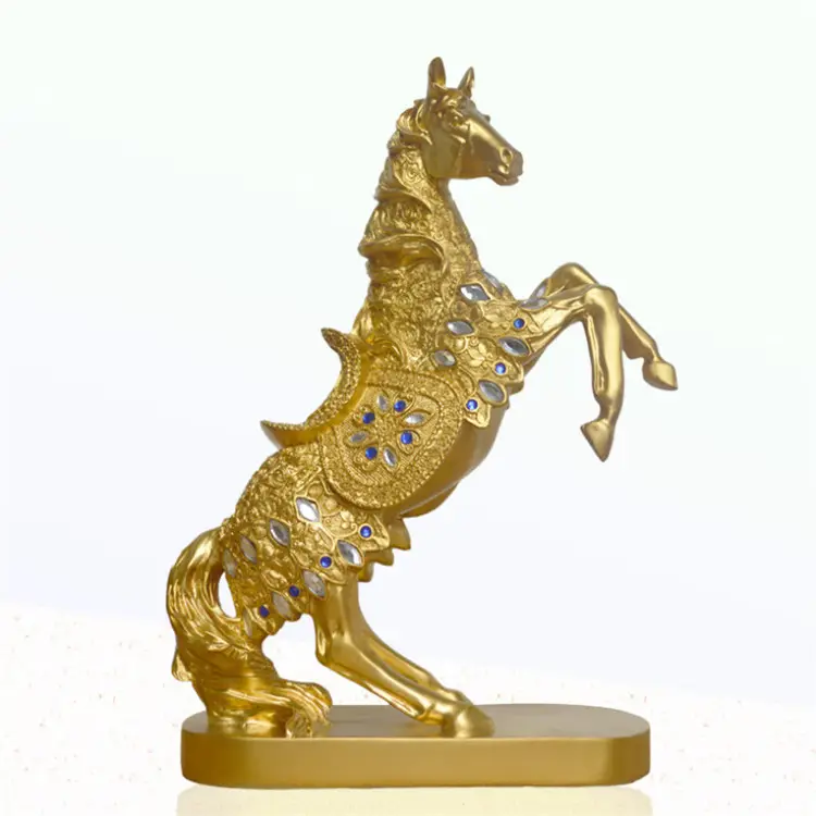 Роскошный домашний стол художественные ремесла украшения ручной работы боевого коня художественная Статуя Скульптура