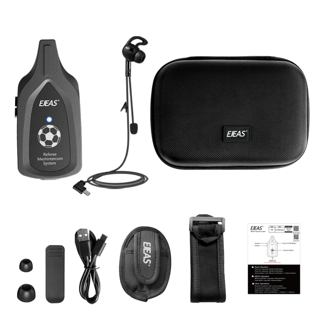 EJEAS F6 Referee Intercom Headset with Full Duplex Audio Communication for Football Referees