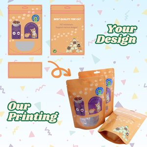 Bolsa con Cierre Hermético Personalizada, Mate, de 3.5g/7g, a Prueba de Niños, con Cierre Ziplock, Reutilizable, para Alimentos para Mascotas, con Materiales Reciclados - Product Image 3