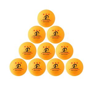 Ballon de tennis de table en plastique, ping-pong, <span class=keywords><strong>3</strong></span> étoiles, orange, blanc, OEM, personnalisable, vente en gros, nouvelle collection - Product Image 1