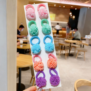 2026 Hot Selling Multiple Models Simple Candy Color Small Ball Hair <b>Tie</b> 10 Pieces/Set Girl's Hairpins Fashion Jewelry Wholesale - Product Image 4
