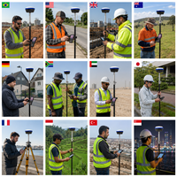Instrumen Survei GPS RTK Unistrong G960SE Presisi Tinggi Multi Konstelasi untuk Pemetaan Topografi dan Perataan