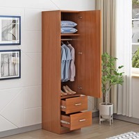 Armoire coulissante minimaliste moderne en MDF, style panneau, à porte unique, durable, pour location, dortoir, vêtements d'enfants et d'adultes