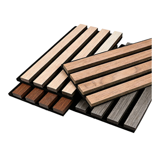 Panel de Pared Acústico Ignífugo e Impermeable, Panel de Chapa de Madera, Listones Decorativos 3D, Compre Paneles Acústicos - Product Image 3