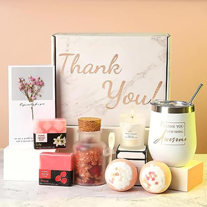 Unique <b>Gifts</b> for Women Mom Wife Girlfriend Sister Coworker Staff Relaxing Spa <b>Gift</b> Baskets Custom Make Appreciation <b>Gift</b> <b>Box</b> - Product Image 1