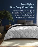 Couette King Comforter Cloud-Soft Alternative, insert de couette tout-saison, légère, réversible, respirante et matelassée