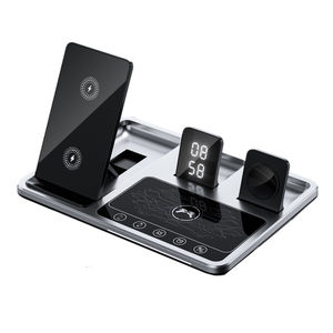 2024 nouvelle tendance R11 Station de chargeur sans fil Portable TYPE-C <span class=keywords><strong>Android</strong></span> pour iPhone support de lumière LED noir électrique nouveau électrique - Product Image 1