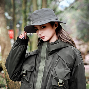 Chapeau <span class=keywords><strong>de</strong></span> pêcheur en coton Halo, nouveau design, protection solaire UV, grande taille, pare-soleil <span class=keywords><strong>de</strong></span> plage, large bord, pour toutes les saisons, camping en plein air - Product Image 4