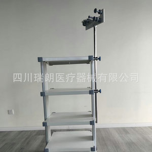 Sichuan Ruilang Instrument <b>Trolley</b> 577x765x1200mm 4-Layer Adjustable Shelves Medical Mobile Cart - Product Image 4