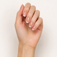 K775 Kaixin Faux ongles à presser réutilisables en ABS, surface brillante, forme carrée arrondie, bord français à paillettes argentées, vente en gros