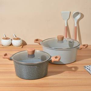 Casserole en aluminium forgé avec couvercle en verre ventilé et revêtement antiadhésif, adaptée à <span class=keywords><strong>tous</strong></span> les types de plaques de cuisson - Product Image 4