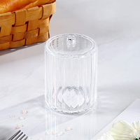 Série en plastique Hotel Essentials-Fournitures d'hôtel élégantes et durables Porte-savon rond Pot en coton-tige et support de télécommande TV