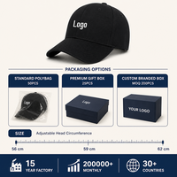 Casquette de baseball vierge en coton, six panneaux structurés, broderie de logo personnalisée, ajustable 56-62cm, vente en gros, commande en vrac, faible MOQ