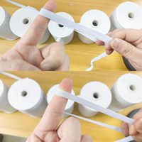 Fil élastique haute ténacité de 12 mm pour la couture, fil extensible robuste enduit de polyester pour vêtements, sacs, bricolage, artisanat, extérieur