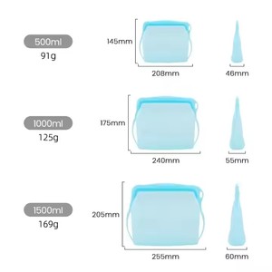 Portable Self-Sealing Kitchen Storage Bag Thickened Daily Necessities for Fresh-Keeping Fruit & Vegetable Food <b>Silicone</b> <b>Seal</b> Bag - Product Image 6