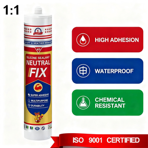 Großhandel Neutraler Silikonkautschuk-Dichtungsmittel Geruchsarm UV-Beständiger Klebstoff-Dichtungsmittel für Metalldächer Aquarien Marine-Anwendungen - Product Image 2