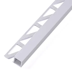 Foshan FSF Metal Transition Strips Mirror Square Shaped Decorative Border Tile Corner Tile Trim Bathroom Molding Edge