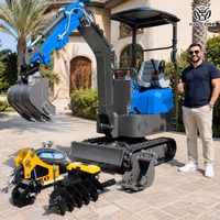 Support OEM/ODM : Mini-excavatrice FULCORE à chenilles en caoutchouc, performances hydrauliques puissantes pour l'installation utilitaire