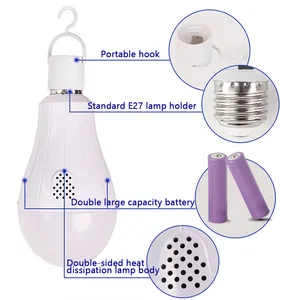 BLUESWIFT Wholesale Led Bulb Light 15W 20W Manual Button Rechargeable Led Emergency Bulb