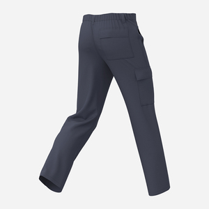 Pantalones de trabajo de limpieza de hotel para hombre, Jogger de poliéster para exteriores con pantalones Cargo multibolsillos, uniforme de trabajo negro - Product Image 4