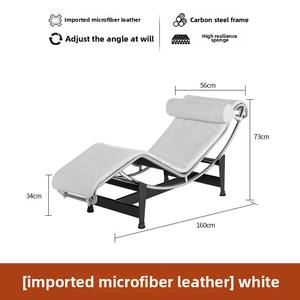 LC4 Fauteuil en cuir inclinable par Modern Minimalist Design Home Office Leisure Single Sofa Chair Luxury Accessible for Sleep - Product Image 6