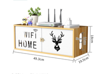 Boîte de rangement de routeur sans fil étagère WiFi murale sans trou pour chat boîte d'abri décorative boîte décodeur étagère