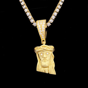 VVS Moissanite จี้พระเยซู,เครื่องประดับเงิน<span class=keywords><strong>2022</strong></span>ใหม่ฮิปฮอปสำหรับผู้ชายผู้หญิงแร็ปเปอร์สร้อยคอเงิน925เย็นออก - Product Image 4