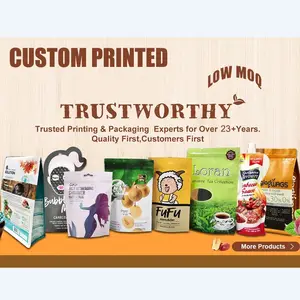 Оптовая продажа, упаковка для сушеных фруктов с пластиковыми закусками и логотипом, упаковка для сухих пищевых продуктов