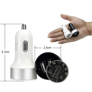 Chargeur de voiture double USB en métal mini 5V 2.1A à charge rapide, adaptateur de chargeur de téléphone portable de voiture à 2 ports, chargeur double USB - Product Image 6