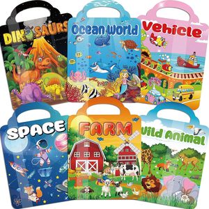 Écologique Réutilisable Étanche Activité Puzzle Jeu DIY Dress Up Amusant Cadeau gelée Autocollant Livre pour Enfants - Product Image 1