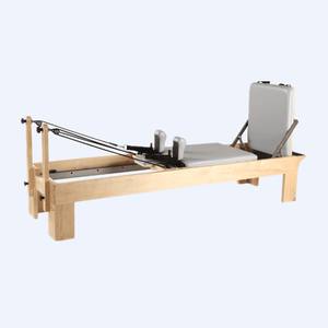เครื่องรีฟอร์มเมอร์พิลาทิส รุ่นเอลีนา คุณภาพสูงจากโรงงานโดยตรง ทำจากไม้เมเปิลสีขาว ยี่ห้อ DZSZ - Product Image 2