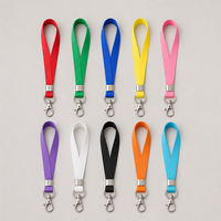 Lanière en nylon personnalisée avec logo imprimé en sérigraphie, sangle de cou vierge pour badge d'identification