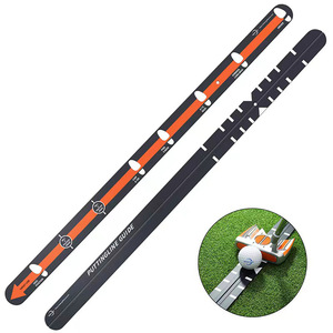 PASSEN Orange Golf Swing Trainer : Règle de putting personnalisable, guide de trajectoire, mesure de suivi du coup et d'effet sur le green - Product Image 3