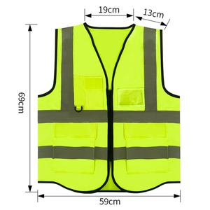 Chaleco de Seguridad Personalizado con Logotipo Impreso, Chaleco de Seguridad para Voluntarios con Cremallera, Chaleco de Seguridad de Verano Personalizado con Logotipo - Product Image 3