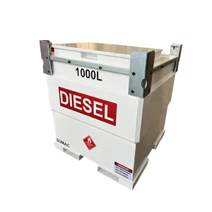 Hot Sale Double Wall Diesel Fuel Tank With Pump Portable Mini Mobile Fuel Station