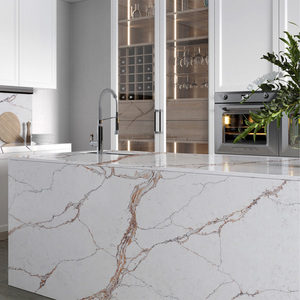 Encimera de Cuarzo de Diseño Moderno Goldtop, ODM OEM 5125 Calacatta Fiorina, Losa Grande de Piedra Artificial para Hoteles y Cocinas - Product Image 6