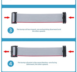 Kabel <span class=keywords><strong>Ribbon</strong></span> Datar IDC 2.54mm Pitch PVC 300mm Panjang 16-Core Konduktor Tembaga AWM untuk Modul Eurorack 40-Pin Genetic Audio - Product Image 4