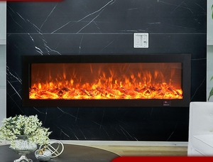 <span class=keywords><strong>Chimenea</strong></span> <span class=keywords><strong>Eléctrica</strong></span> Empotrada en la Pared, Diseño Moderno, Llama Simulada, Decoración Interior, Calefactor, <span class=keywords><strong>Estufa</strong></span> - Product Image 4