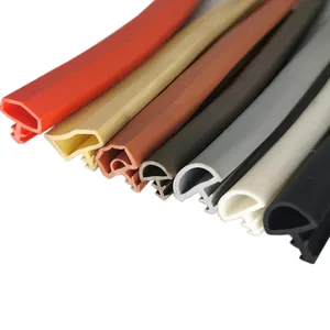 Heat Resistant Waterproof U T H F Shape Hard Flexible Plastic PVC Rubber Sealing Strip For Door