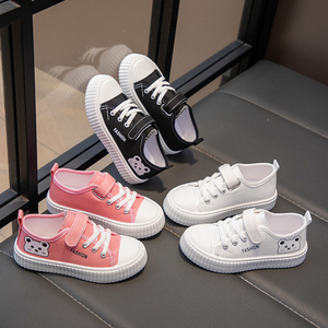 <span class=keywords><strong>Scarpe</strong></span> di <span class=keywords><strong>Tela</strong></span> Casual Primaverili per Bambine di Alta Qualità con Design a Cartoni Animati e Chiusura in Velcro - Product Image 2